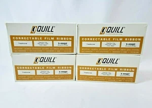 Lot of 4 Quill  "Correctable Film Ribbon"  #7-11137  Color: Black 5/8" x 405' - Picture 1 of 5