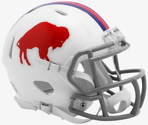 BUFFALO BILLS NFL Riddell THROWBACK Speed Mini Football Helmet - Picture 1 of 3