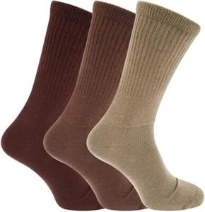 Men's Extra Wide Fit multi Color Socks Non Elastic Diabetic 3-6-12 Pairs 6-11 UK - Picture 1 of 4