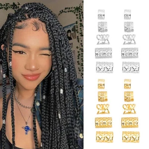 200Pcs Hair Dreadlocks Beads Flexible Alloy Exquisite Fashionable Hair Decor HAO - Picture 1 of 29