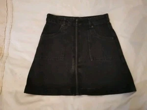 Jack wills denim skirt black size 8 - Picture 1 of 2