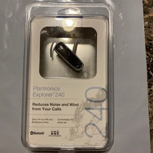 Plantronics Explorer 240 Black Bluetooth Ear-Hook in ear bud hands free Headset - Zdjęcie 1 z 2