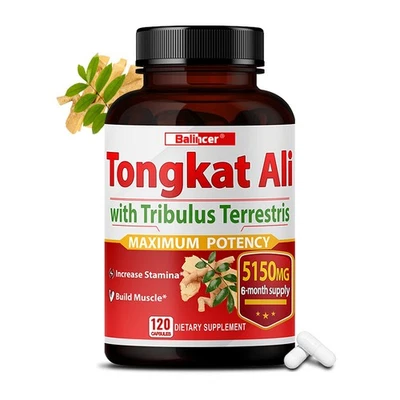 BALINCER Increase Energy Build Muscle Mass Boost Strength Immune 120 Capsules Gluten Free