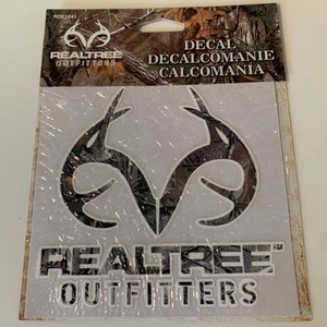 REALTREE Outfitters CAMO Truck Car WINDOW Decal STICKER HUNTING CAMOUFLAGE New - Foto 1 di 6