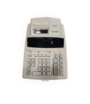 Casio DR-210HD Tax & Exchange Desktop Electric Adding Machine 10 Key Calculator - Image 1 of 2