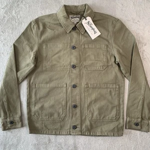 The Stronghold Jacke Herren klein grün Chore Overshirt Utility Worker Militär - Bild 1 von 15