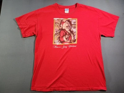 Camisa De Colección Grateful Dead Band L Manga Corta Jerry Garcia Santa Navidad Años 90 Y2K Foto 1 de 4