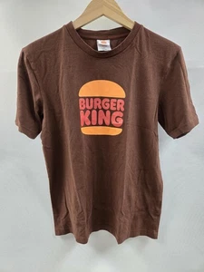 Burger King Shirt Herren mittelbraun Logo Grafik Werbung Rundhals T-Shirt - Bild 1 von 12