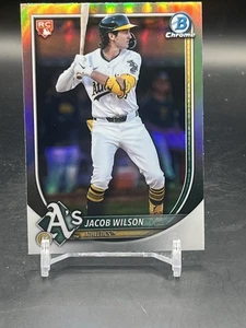 2025 Bowman Jacob Wilson Red Rookie RC #9 Atletica leggera - Foto 1 di 2