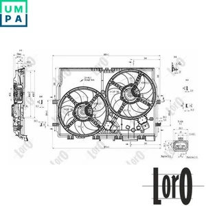 FAN RADIATOR 016-014-0014 FOR FIAT DUCATO/Van/Bus/Platform/Chassis CITROËN - Picture 1 of 9