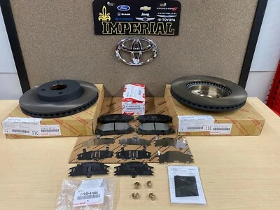 Toyota Prius C 2012-2019 genuino OEM rotores de freno delanteros pastillas TCMC y cuñas OEM  Foto 1 de 4