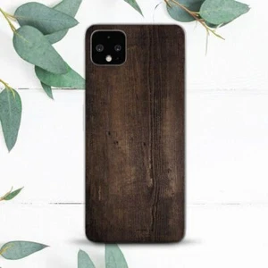 Funda estética minimalista de madera marrón para Google Pixel 2 3 3a 4 4a 5 6 7 8 XL - Imagen 1 de 1