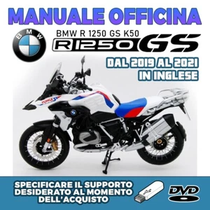 Manuale Officina BMW R 1250 GS K50 dal 2019 al 2021 IN INGLESE - CD-R O PENDRIVE - Foto 1 di 1