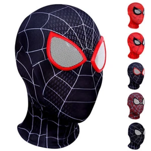 Men Spiderman Mask Superhero Raimi Miles Morales Halloween Cosplay Balaclava ~# - Picture 1 of 13