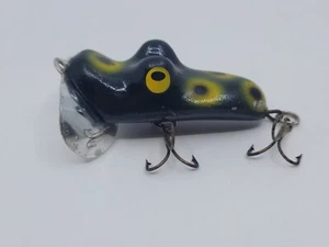 Antiguo señuelo de pesca vintage Weber Swim King Green Frog Topwater flotante  - Imagen 1 de 5