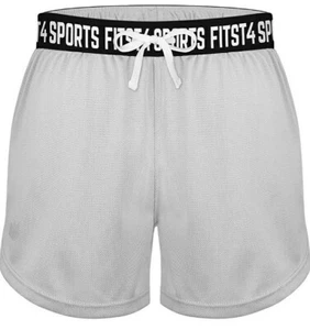 FitsT4 Youth Girls 3" Active Athletic Workout Training Summer Shorts GRAY LARGE - Picture 1 of 8