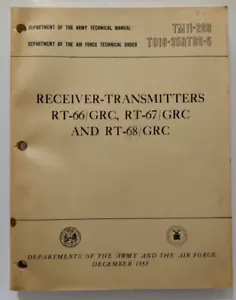 TM 11-289 Empfänger-Sender RT-66/GRC, RT-67/GRC, RT-68/GRC (1953) - Bild 1 von 1