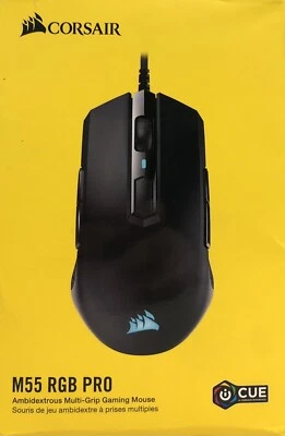 Corsair M55 RGB Pro - Ambidextrous Multi-Grip Optical Gaming Mouse - READ DESC!! - Image 1 of 3