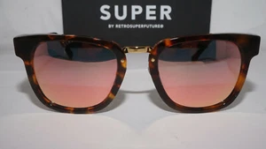 Nuevas gafas de sol SUPER BY RETROSUPERFUTURE Giorno Havana rosa espejo FW17 - Imagen 1 de 12
