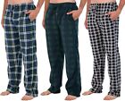 3 Pack: Mens Pajama Pants ? Mens Fleece Plaid Lounge Pajama Bottoms