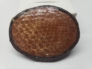 Vintage Snake Skin Belt Buckle Handmade Southwestern Rodeo Cowboy (4" x 2.5") #5 - Picture 1 of 2