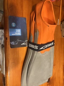 Speedo Trialon Rubber Swim Fins Competitive Orange-XXS Youth 1-3; New With Tags - Picture 1 of 4