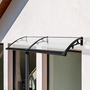 60??160cm Window Door Awning Canopy Outdoor Patio Sun Shade Cover Rain Shelter - Picture 1 of 18