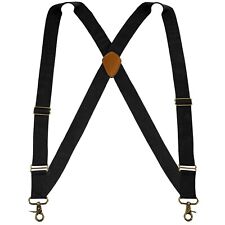 Buyless Fashion Trucker Suspenders Men - 48" Elastic Adjustable 1 1/4" X  Braces