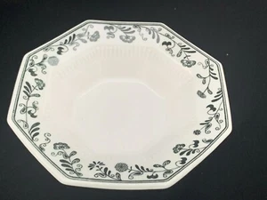 Frutero Independence Ironstone octogonal 6" blanco con borde floral - Imagen 1 de 4