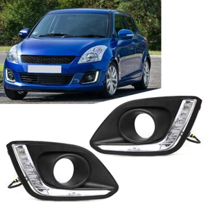 LED DRL Daytime Running Lights Fit Suzuki Swift 2014 2015 2016 - Picture 1 of 10
