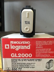 INTERRUTTORE MAGNETOTERMICO 10 A SERIE MOLVENO GL2000 - Foto 1 di 1