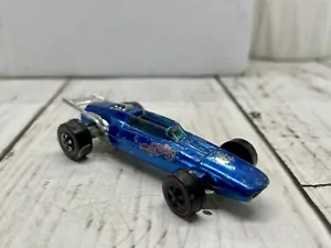 HOT WHEELS REDLINE INDY EAGLE BLUE 1969 USA Rough Condition Damaged Wheels - Picture 1 of 8