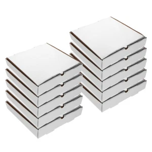 10pcs Takeout Pizza Boxes Bakery Pizza Wrapping Boxes Pizza Take Out Containers - Picture 1 of 12
