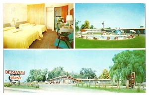 Pool & Innenansicht Wohnwagen Motels in Delaware Maryland & New Jersey Postkarte - Bild 1 von 2