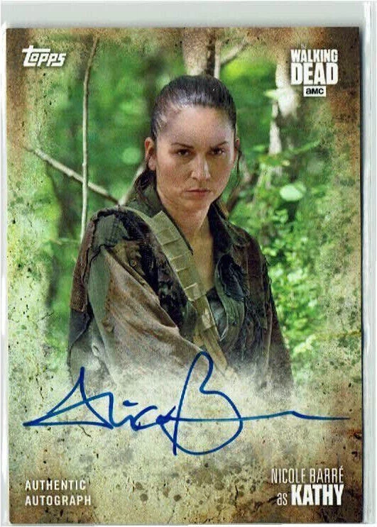 Walking Dead Season 7 Topps 2017 Auto Autograph A-NB Nicole Barré as Kathy - Image 1 of 1