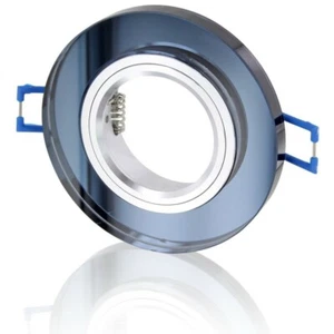 RUNDER STRAHLERHALTER MIT KRISTALLRAHMEN SCHWARZEM HINTERGRUND MOD RING FÜR STRAHLER  - Bild 1 von 3