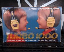 General Electric Turbo 1000 Walkie Talkie Set Hands Two-way Radio Headset