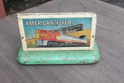American Flyer 566 Steam Whistling Billboard Santa Fe Works #2 JB - Image 1 of 4