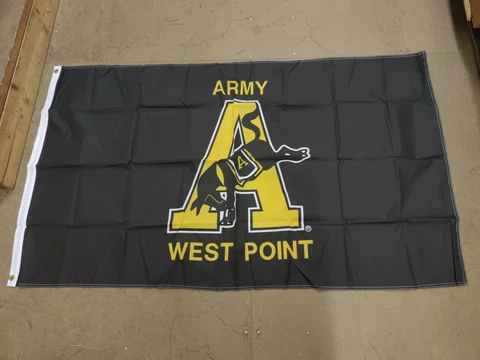 Officially Licensed Army West Point Knights Team Logo 3' x 5' House Flag Black Cover