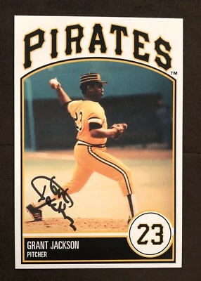 Grant Jackson SIGNED AUTOGRAPHED POSTCARD SIZE Pittsburgh PIRATES PHOTO 4X6 - Image 1 of 2