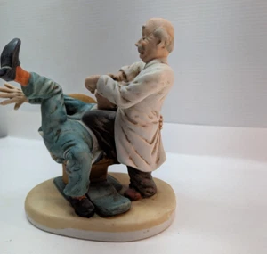 Vintage PRICE The Painless Dentist Porcelain Sculpture Figurine Hand Painted - Picture 1 of 7