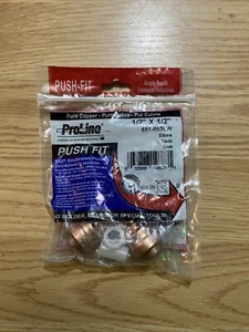 PROLINE 1/2" X 1/2" PUSH FIT ELBOW, 651-003LW - Picture 1 of 2