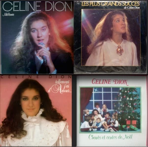 COLLECTION of 4 original french QUEBEC LP CELINE DION lot #1 / Melanie G. SUCCÈS - Picture 1 of 9