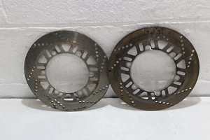 1985 KAWASAKI NINJA 600R ZX600A FRONT LEFT RIGHT BRAKE ROTORS DISCS - Picture 1 of 8