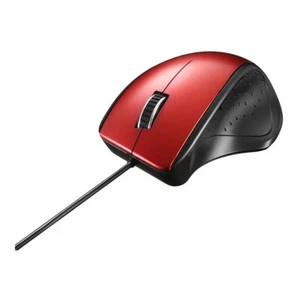 BUFFALO Wired Laser 5-Button Mouse Red BSMLU308RD - Picture 1 of 4