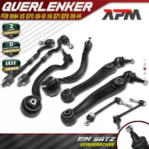 4x Querlenker+2x Axialgelenk+2x Koppelstange Vorderachse für BMW X5 E70 X6 E71 - Bild 1 von 8