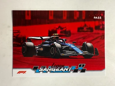 Logan Sargeant 2024 Topps Paddock Pass Formula 1 #50 Card - Image 1 of 4