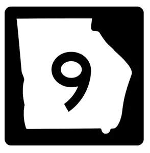 Georgia State Route 9 Aufkleber R3559 Highway Schild - Bild 1 von 1