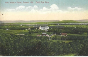 1910s BIRDS EYE VIEW NEW SUBIACO ABBEY ARKANSAS Vintage POSTCARD Ex UNUSED Cond - Picture 1 of 1