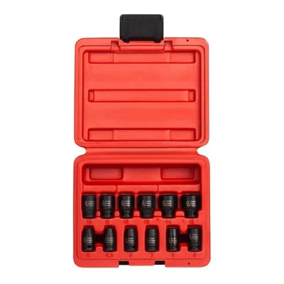 1822, 1/4 Inch Drive Magnetic Impact Socket Set, 12-Piece, Metric, 5mm-15mm, ... - Image 1 of 4